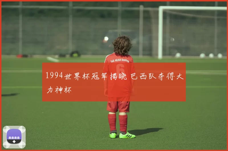 1994世界杯冠军揭晓 巴西队夺得大力神杯