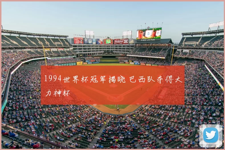 1994世界杯冠军揭晓 巴西队夺得大力神杯