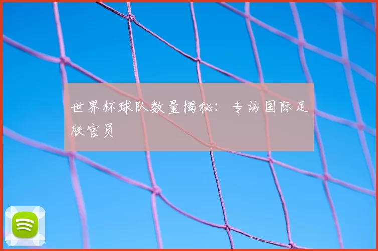 世界杯球队数量揭秘：专访国际足联官员