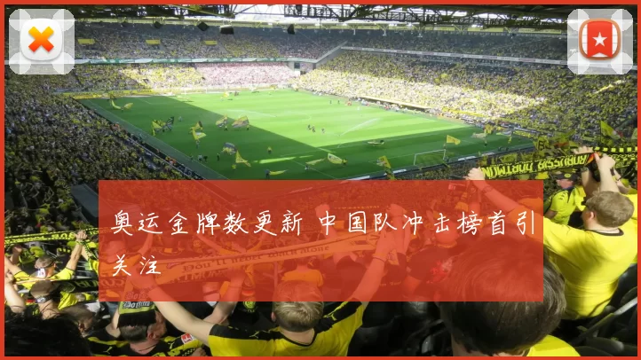 奥运金牌数更新 中国队冲击榜首引关注